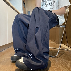 2025夏季新款美式潮流褶皱速干宽松休闲裤B315-K25564-特p35控68，男装休闲裤，电商B315