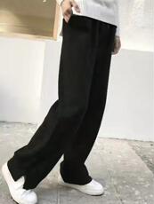 时尚气质百搭显瘦针织带兜星星裤2024年秋季，女装休闲裤，佳弈羊绒