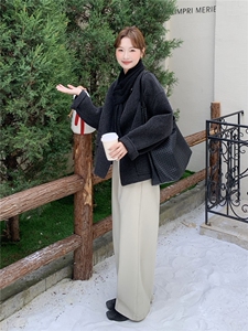 复古高级感毛呢外套女冬季2025新款韩系气质时髦减龄超火羊毛大衣图片