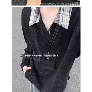 网络图 现货潮流新款长袖POLOins时尚文艺慵懒气质上J3266-P40图片