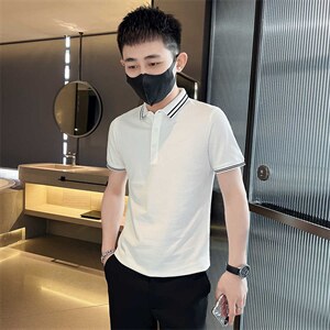 大码夏款高端短袖Polo衫男T恤珠地棉透气面料抖音直播款T063-P38图片