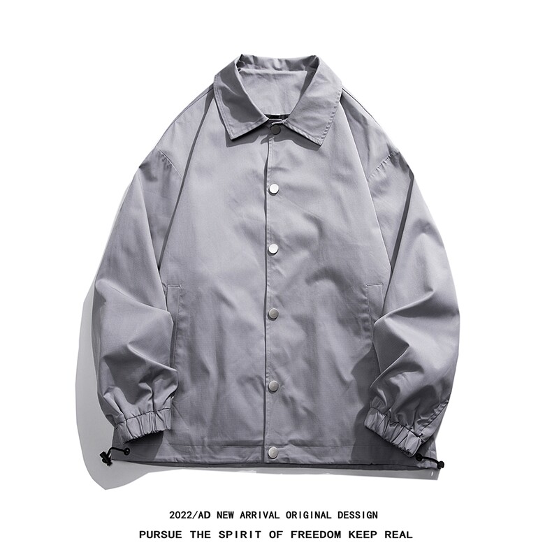 光板得物\唯品二开秋装教练服翻领夹克外套JK300TP45,男装夹克,电商A247B