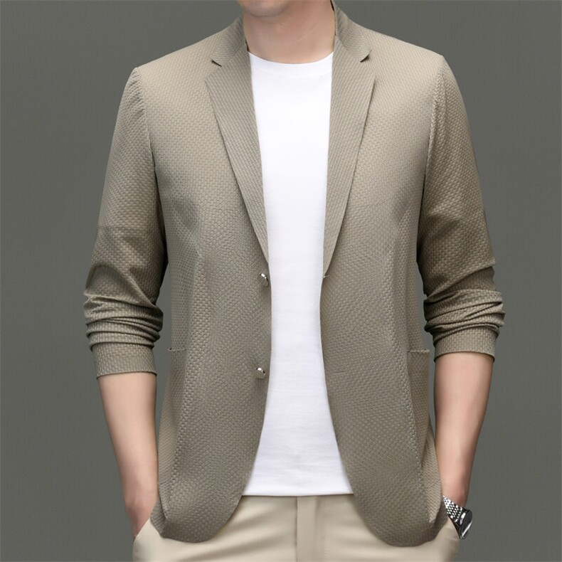 R-XF1002男式春秋新款长袖简约西服休闲商务便服西装单西，男装西服套装，电商B360