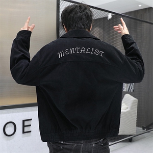 秋冬新款男士翻领灯芯绒休闲西服外套夹克男士上衣JK861-P60图片