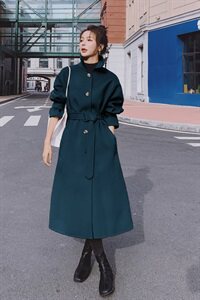 新款 D17--P165 新款燕麦色毛呢外套 控258图片