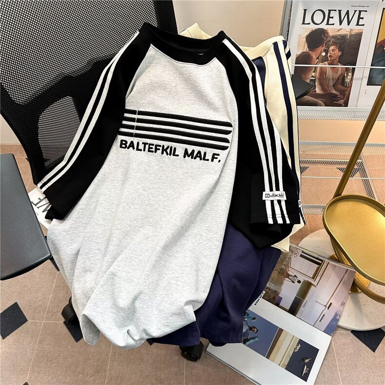 高街时尚休闲圆领短袖运动宽松百搭韩版男女T恤上衣T50444-p38,男装T恤,星座1008-1