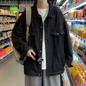 牛仔衣外套男春季宽松高级感潮牌ins高街oversize夹克 W5202-P57图片