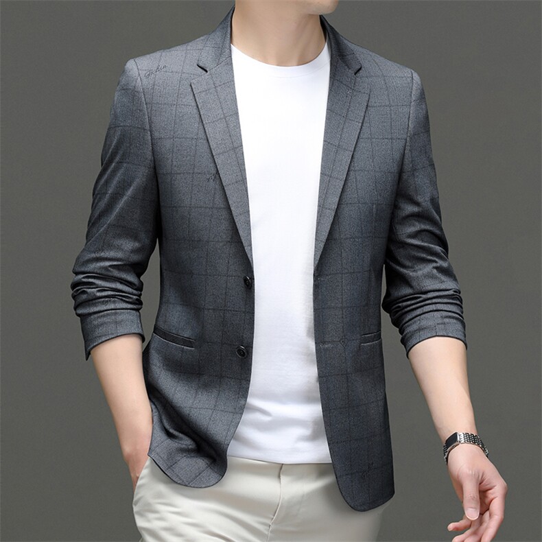 秋季新款西装男西服简约外套西服商务休闲小西装单西,男装西服,电商B360