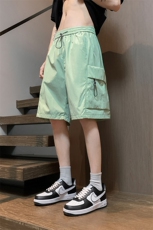 主推夏季工装短裤男宽松工装裤直筒情五分裤A436-6201-P35，男装牛仔裤，电商A436