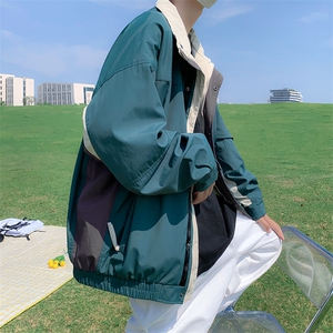 新款日系机能撞色立领机能复古宽松夹克潮休闲冲锋衣JK0256-P70图片