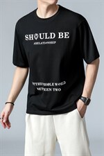 主推男装2024新款夏季宽松短袖T恤男运动休闲时尚潮男士体恤衫P55，男装T恤，钱塘6003A(原)4033A
