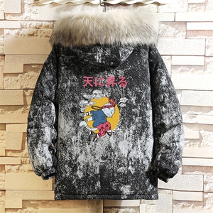 MC49012-P135 日系潮衣男大码派克服男工装服外套袄 砖墙图片