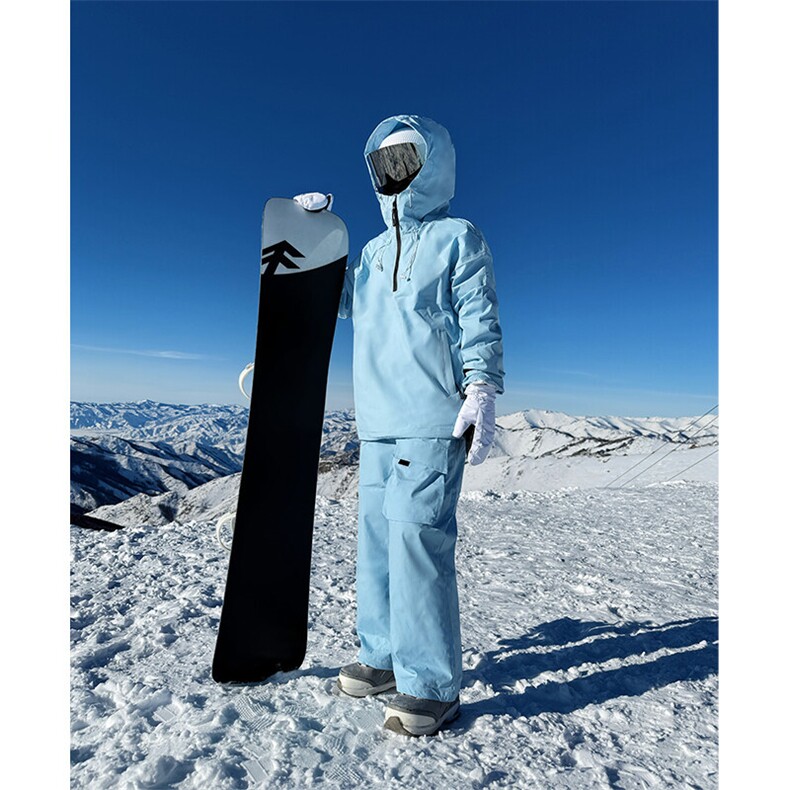 冬季潮牌防风防水单板男女同款户外运动加厚滑雪服套装TZ033-P220，男装休闲套装，电商A001