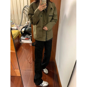 【有货】军绿色工装外套男款高级感痞帅夹克HY195CC-特P65图片