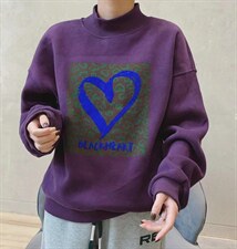 韩版爱心卫衣，女装卫衣/绒衫，简单小珍