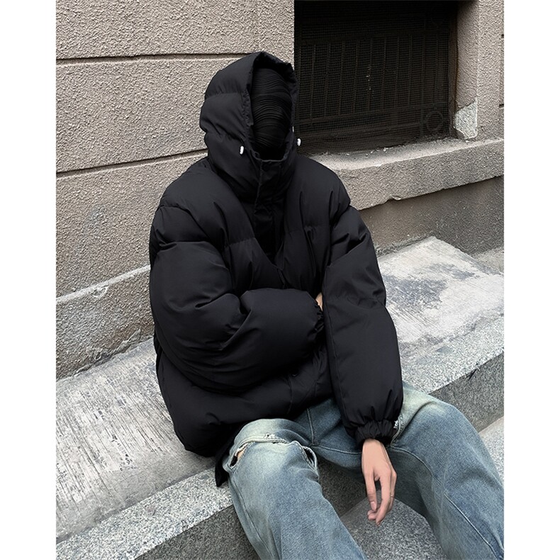 冬季新款连帽面包服潮流宽松加厚保暖棉衣外套,男装棉衣,星座410-6（原星座1304-1）