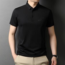 POLO衫男士短袖t恤翻领2023夏季新款潮牌休闲商务男装上衣图片