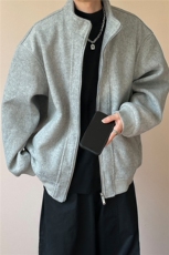 现货新款冬季羊毛呢子外套男士短款宽松休闲夹克A351-AJ2621-P135，男装夹克，电商A351