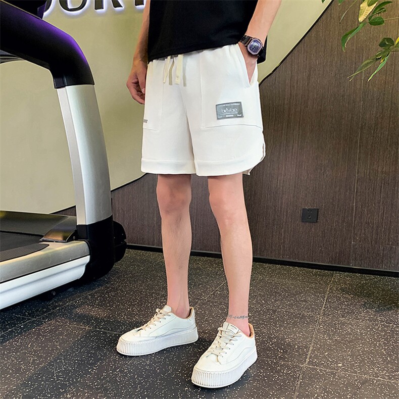 休闲短裤男2025夏季潮牌百搭帅气简约宽松五分裤A313-1-X6805-P48,男装牛仔裤,电商A313-1