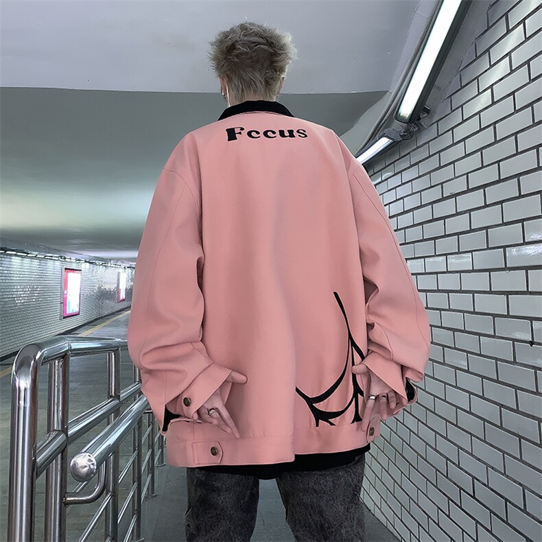 潮美式蜘蛛全刺绣外套男秋潮牌夹克情侣棒球服i上衣JK0835-P65,男装夹克,星座308B-2