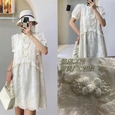 夏季新款，韩版工艺连衣裙,女装连衣裙,花之妖影