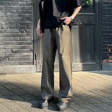 ！四季100棉%纯色四季款阔腿百搭垂感休闲裤子1229/p45，男装休闲裤，电商B381-2