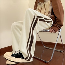 美式裤子男秋冬ins高街vibe潮牌直筒运动休闲裤KR60-P33加绒p42，男装休闲裤，星座1008