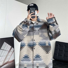 毛呢外套男短款韩版潮流ins修身呢子风衣帅气外套S-3XLC023P-55，男装风衣，电商A128