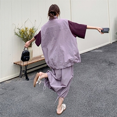 春款休闲工装马甲三件套2D151-2517-P225-K308，女装套装/套裙，2D151