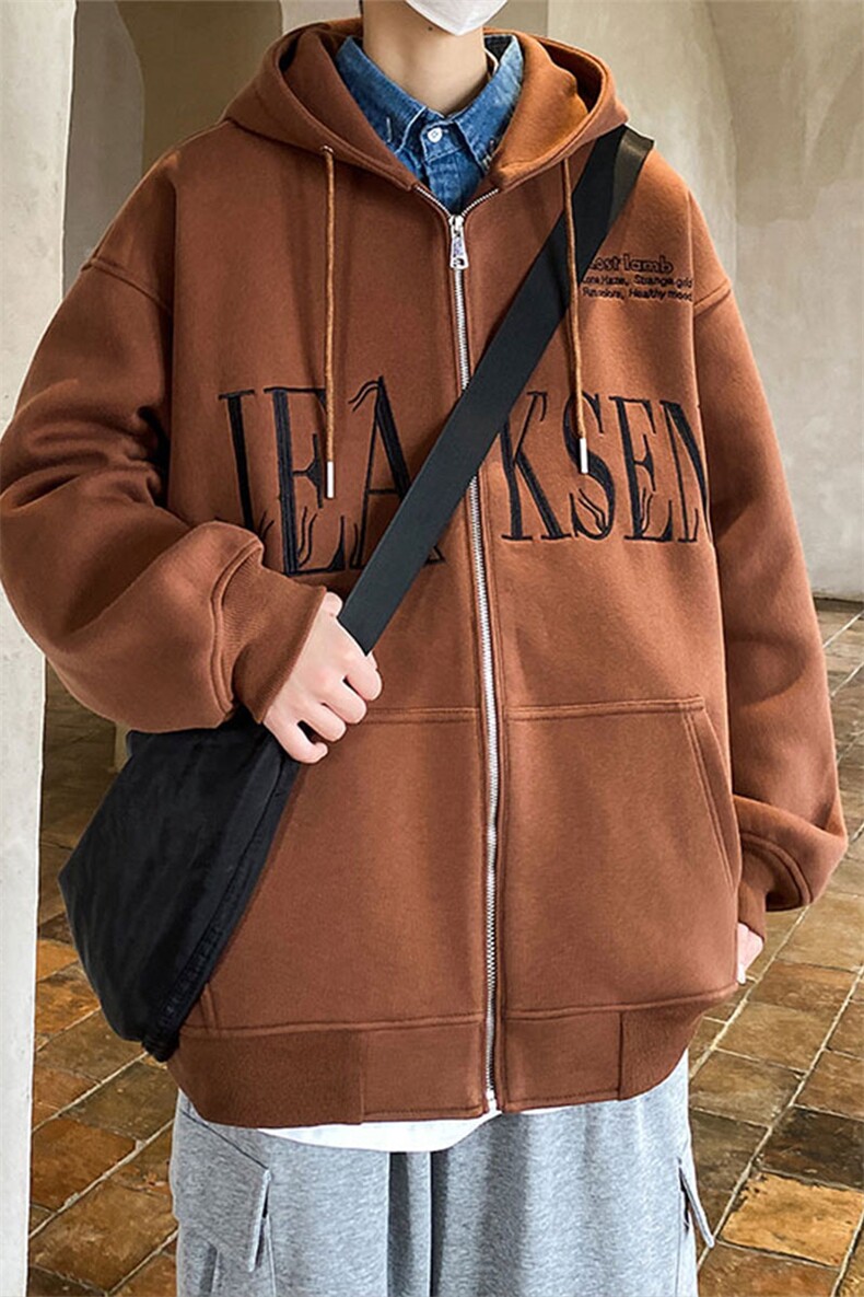 开衫卫衣连帽潮流外套春季美式重磅高街潮牌衣服-JK23104-P75控98,男装卫衣,星座605(原A050)