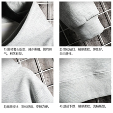 WY2099-P35加绒款-P40纯连帽卫衣男大码运动帽衫宽松薄网格，男装卫衣，电商A040A