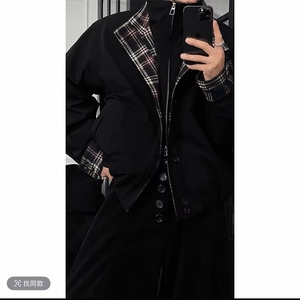 现货  龙叨叨美式宽松假两件立领加厚保暖棉服MY175/P105图片