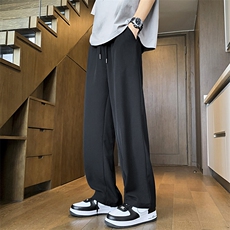 纯色cleanfit冰丝裤子马吉拉那不勒斯西裤高级感痞帅微喇，男装休闲裤，星座310A-4