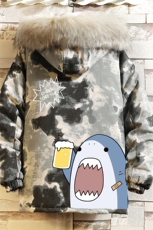 MC49137-P135日系潮衣男大码派克服男工装服外套袄砖墙，男装棉衣，电商A040A