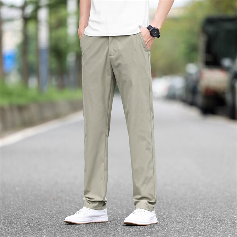 BK6988外贸2025夏季薄款男士休闲裤弹力直筒长裤潮流百搭男裤子，男装西裤，星座224-1