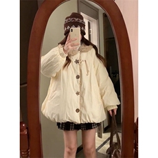 1506A/G78930/P94小众独特温柔风米白色棉服百搭，男装棉衣，星座1506A