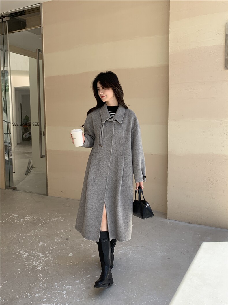 2025时尚单品收腰百搭潮流,女装毛呢外套,宸诺服饰