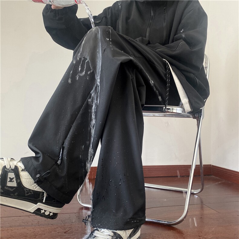 2023机能防水拉链褶皱冲锋裤K23549-P50控68加绒K23549JR-P60控78,男装休闲裤,电商B315