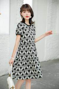 现货供应：仿真丝连衣裙M一XXL，女装连衣裙，拉思维加丝