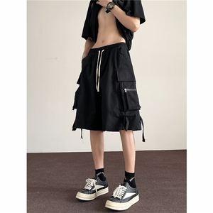 工装休闲短裤男女韩版潮流高街大口袋2025夏季ins短裤K6330-P36图片