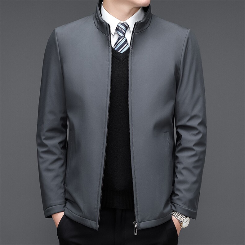 棉服男2023冬季新款立领中年商务休闲爸爸装棉袄保暖加厚棉衣外套,男装棉衣,电商B212（原钱塘6029）