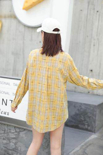 2021春款格子衬衫，女装衬衫，红雀纺