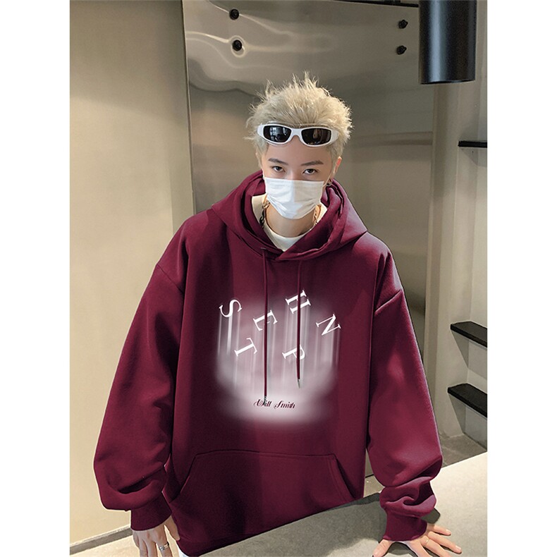 秋季新款潮牌字母印花男wlcm-8010卫衣连帽纯棉特批35控59,男装卫衣,星座605(原A050)
