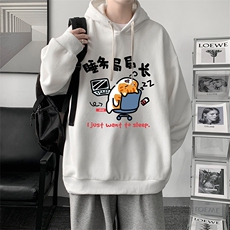 连帽卫衣男大码胖子帽衫大号运动服WY2447-P35，男装卫衣，电商A040