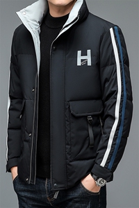 V3581钱塘2020-3冬季厚款商务休闲中年男士90鸭绒羽绒服P195图片