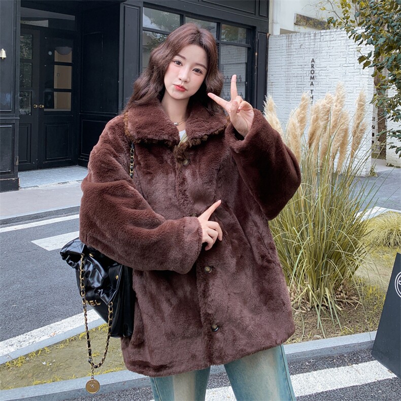 上新！环保毛两面穿派克服2C115-2359-P215-K328,女装派克服,2C115