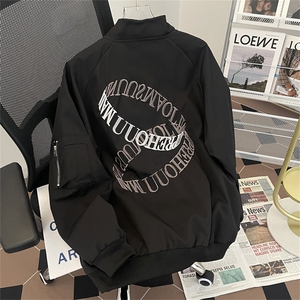 F70-P58  春秋美式复古潮牌休闲工装夹克外套潮流宽松情侣棒球服图片