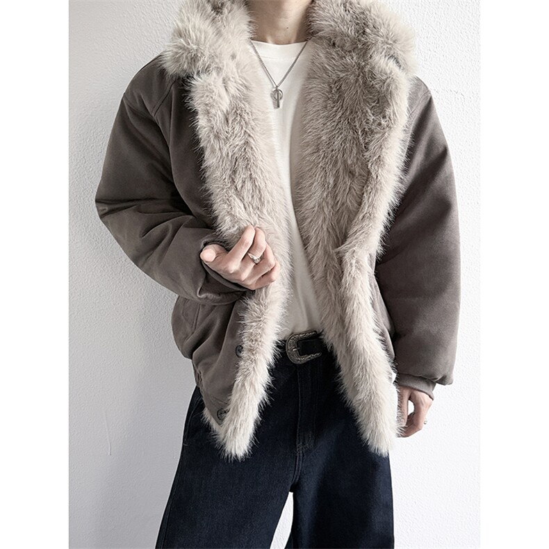 M96045-特批100美式麂皮绒座山雕棉衣外套,男装棉衣,星座1503