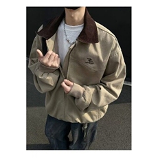 F663P88洗水新春季拼接翻领飞行服外套男女水洗宽松高街百搭夹克，男装夹克，星座512-6