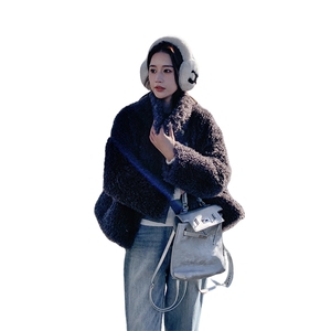 现货 法式温柔小香风羊羔毛短外套女气质2C206-L59-P215-K318图片